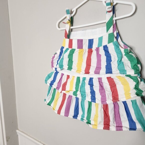 HANNA ANDERSSON Stripe Ruffle Tank - Picture 2 of 5